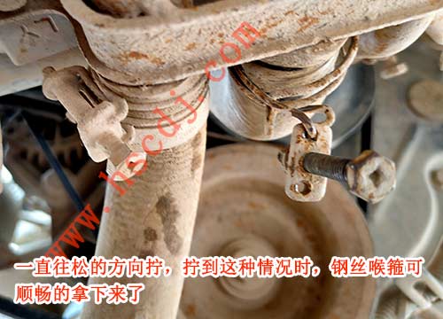 鋼絲喉箍怎么松開圖